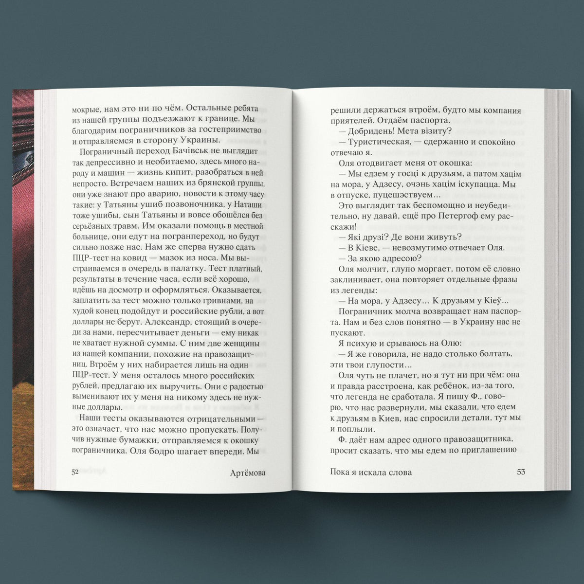 «Пока я искала слова» — книга, вид сверху